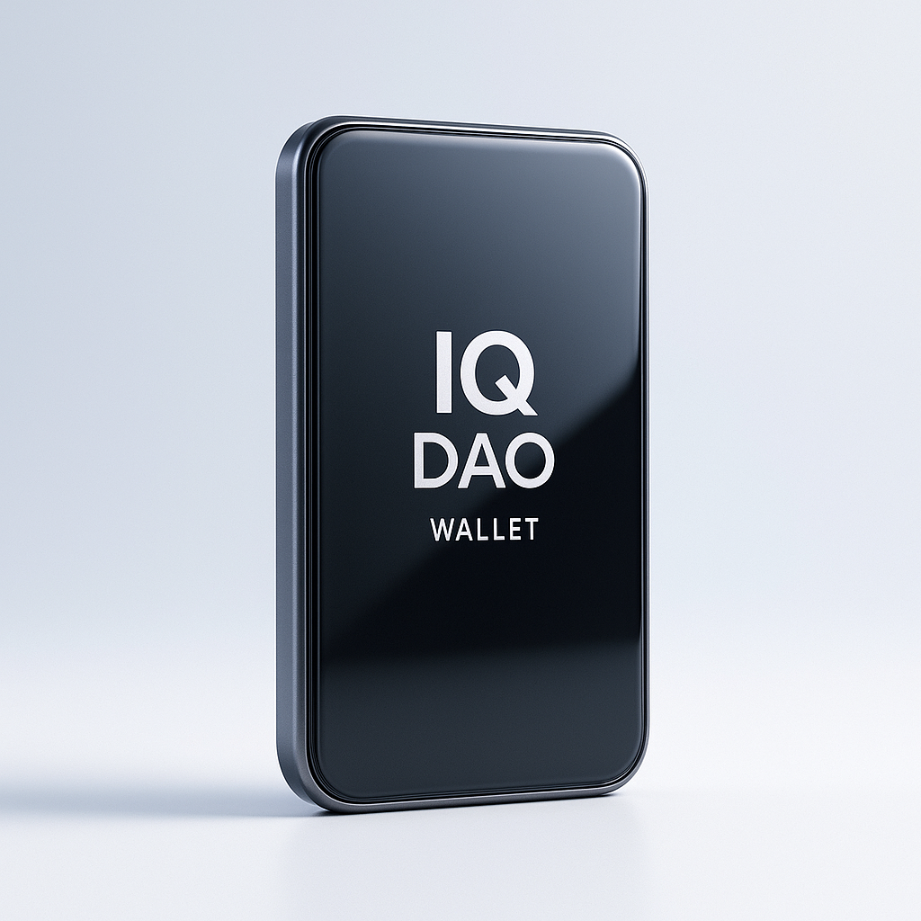 IQ DAO Wallet Front View