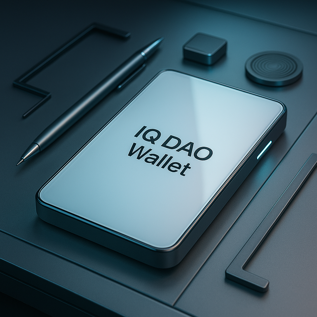 IQ DAO Wallet Side View